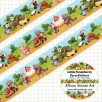 Allison Stoiser Art Strawberry Farm Critters Washi Tape
