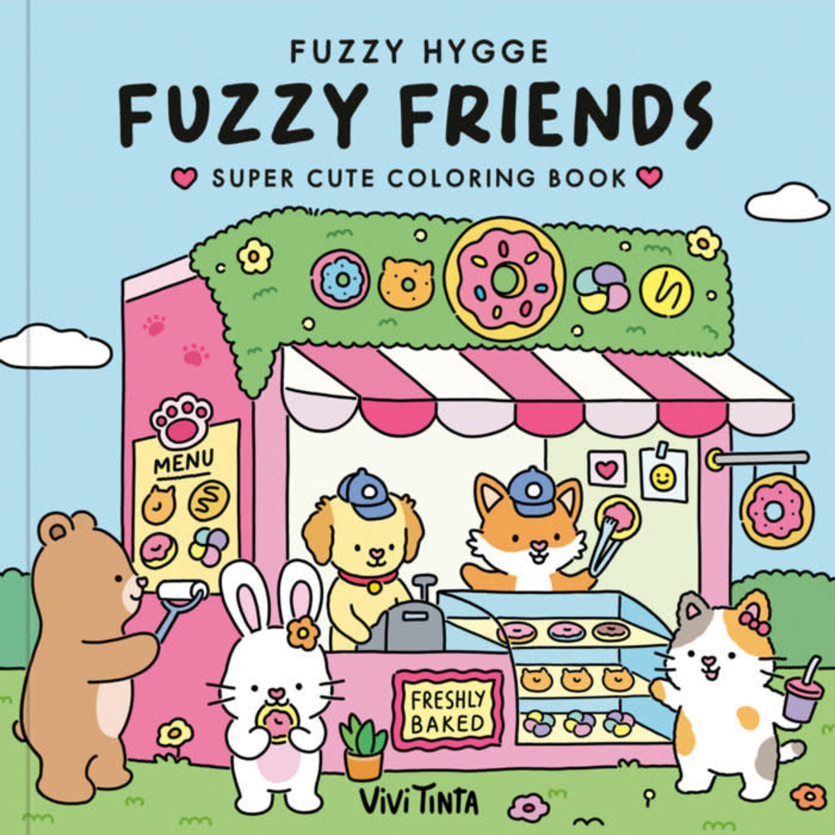 Fuzzy Hygge Fuzzy Friends Coloring Book