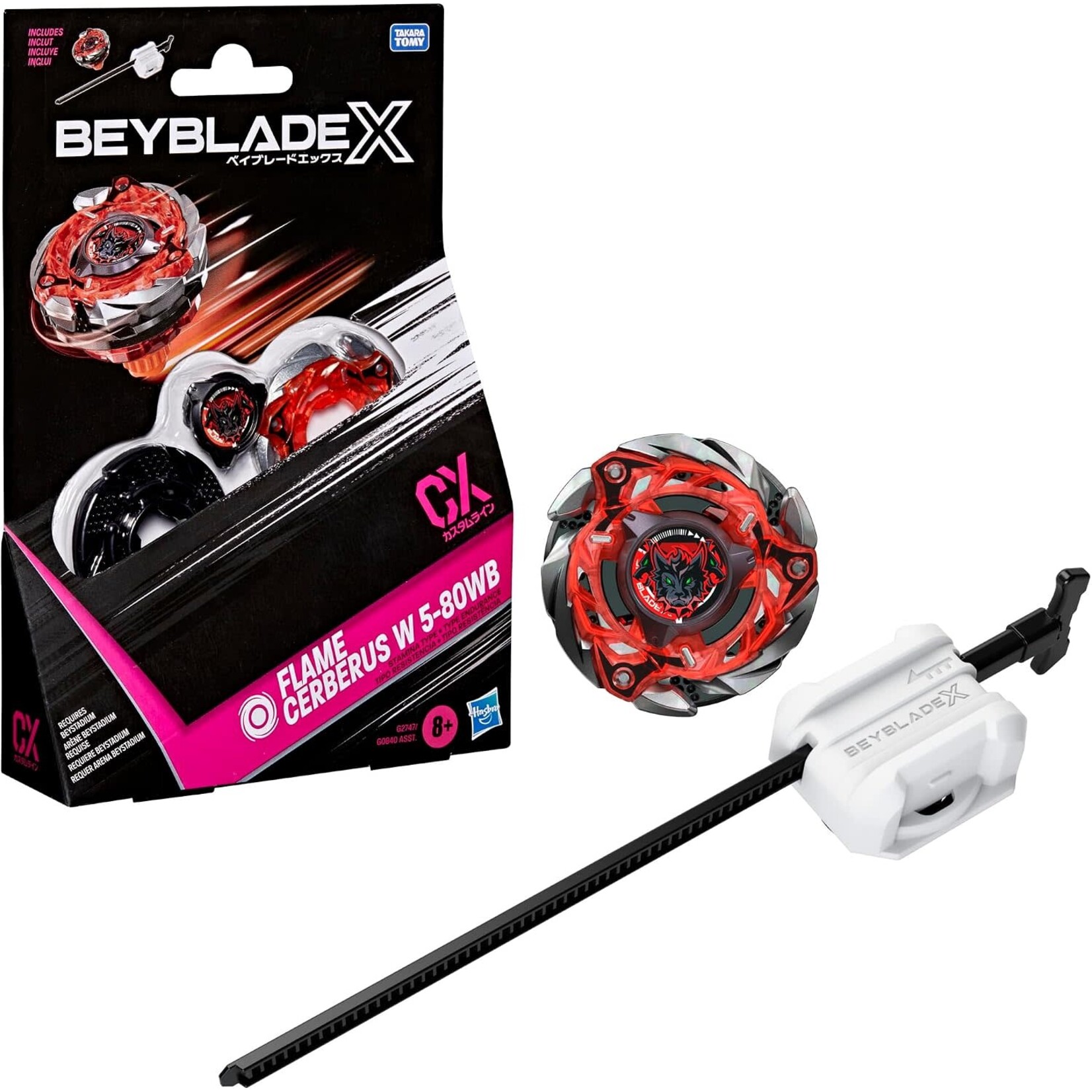 Hasbro Beyblade X  Flame Cerberus W 5-80WB CX Starter Pack Set