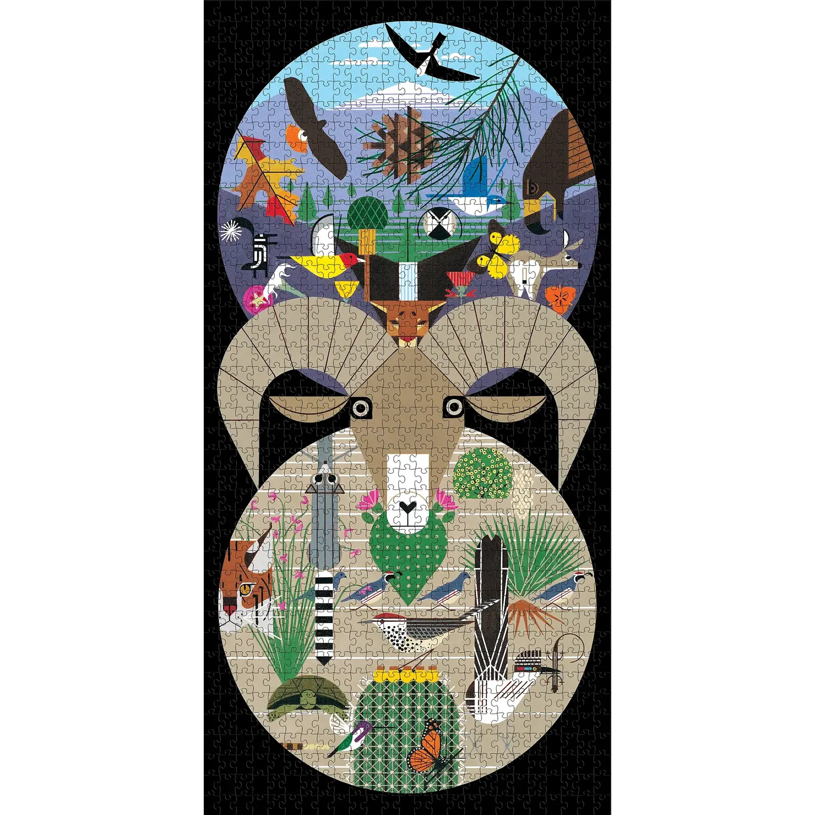 Pomegranate Charley Harper The California Desert Mountains