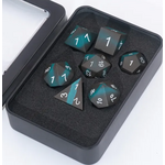 Goblin Dice Black & Blue Metal Dice Set