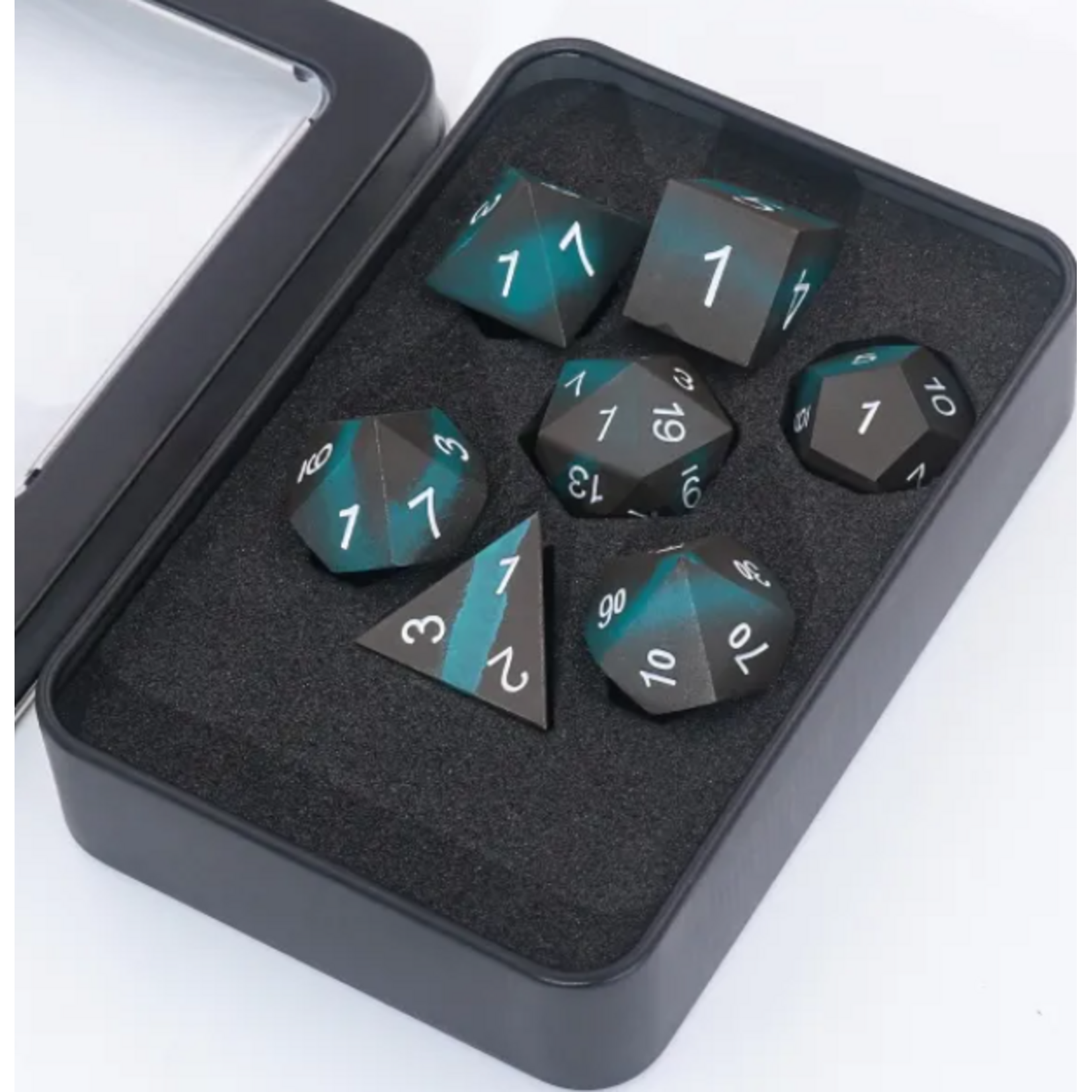 Goblin Dice Black & Blue Metal Dice Set