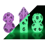 Goblin Dice Mini Purple Glow in the Dark Dice Set