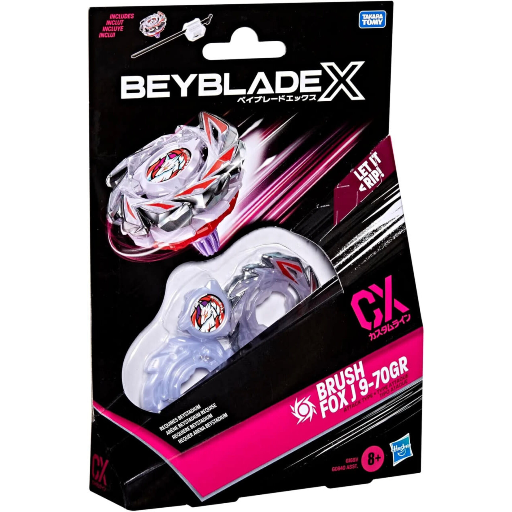 Hasbro Beyblade X  Brush Fox J 9-70GR Starter Pack Set