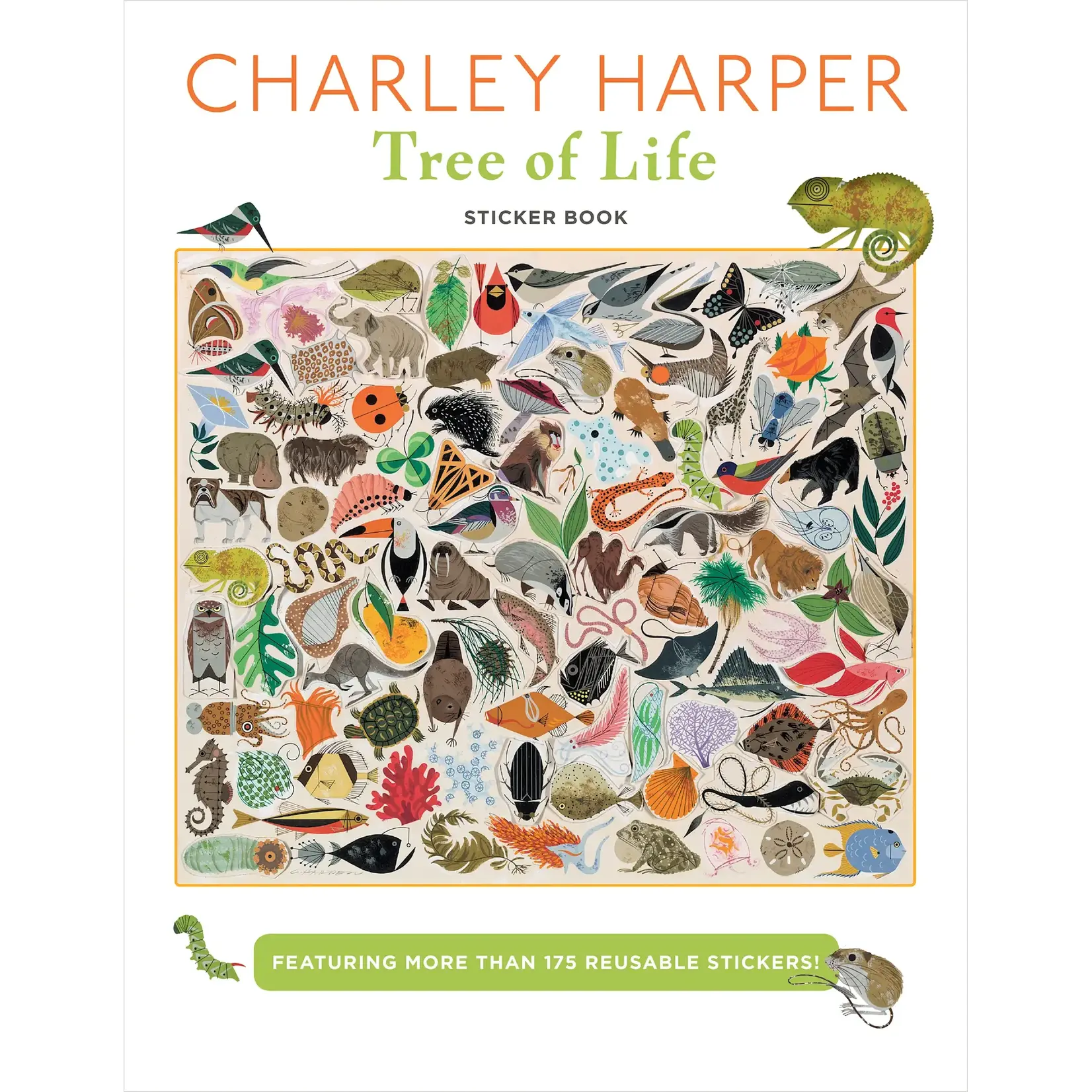 Pomegranate Charley Harper Tree of Life Sticker Book