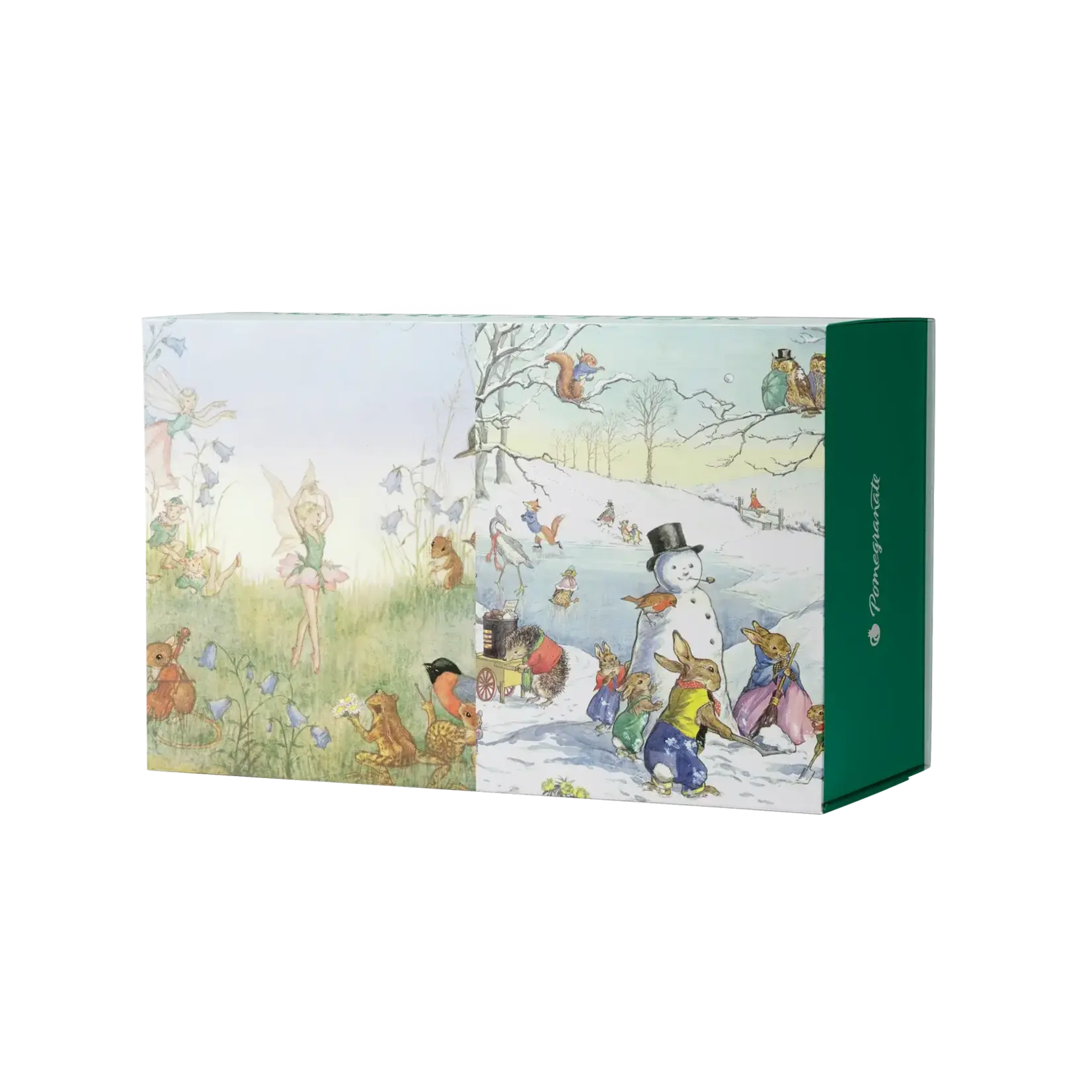 Pomegranate Molly Brett Woodland Adventures 120-Piece Double-Sided Jigsaw Puzzle Set