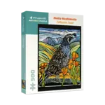 Pomegranate Molly Hashimoto California Quail 500-Piece Jigsaw Puzzle