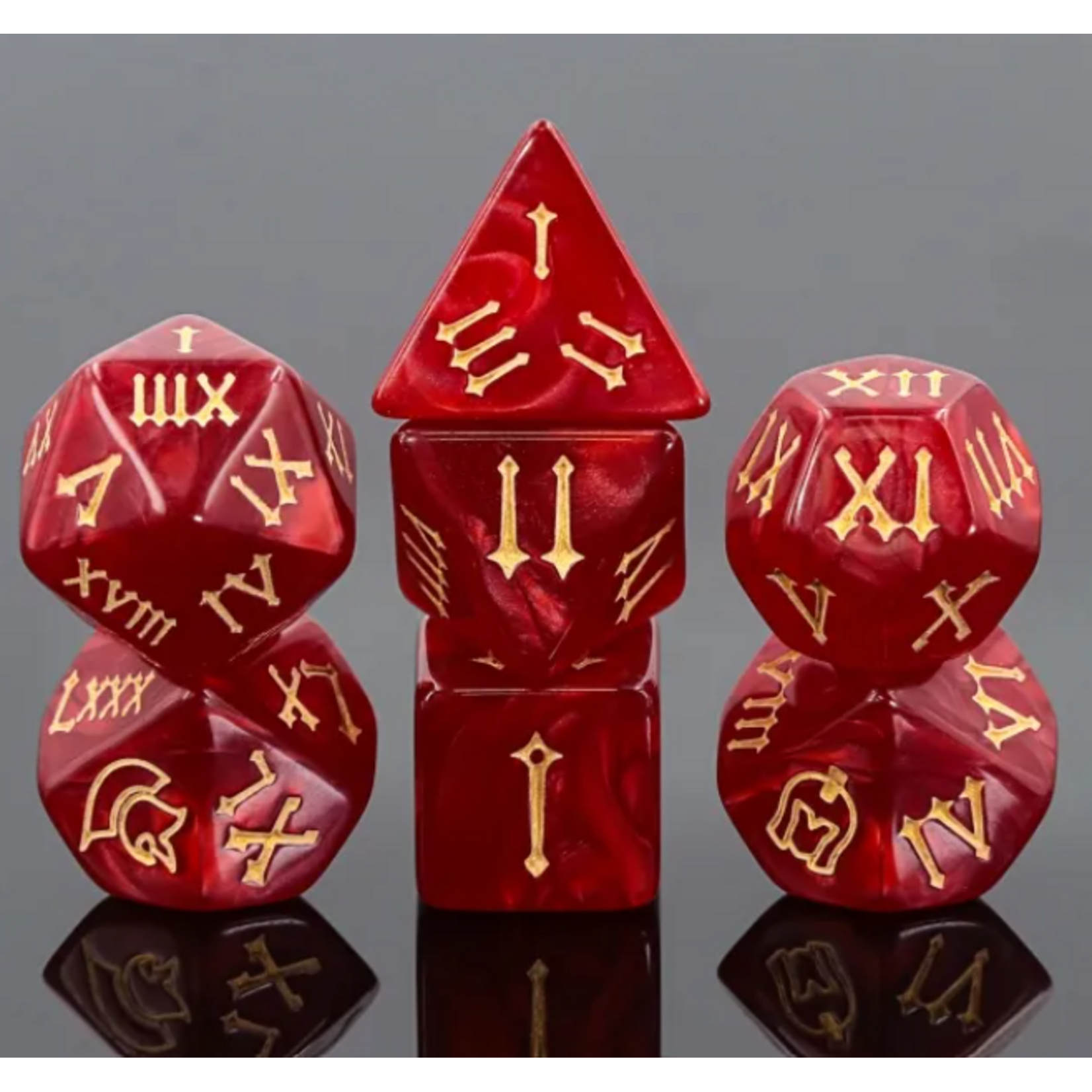 Goblin Dice Roman Red Dice Set
