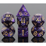 Goblin Dice Roman Purple Dice Set