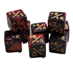 Goblin Dice 16mm D6 Counter +1/+1 Plus Dice (8) [Assorted]