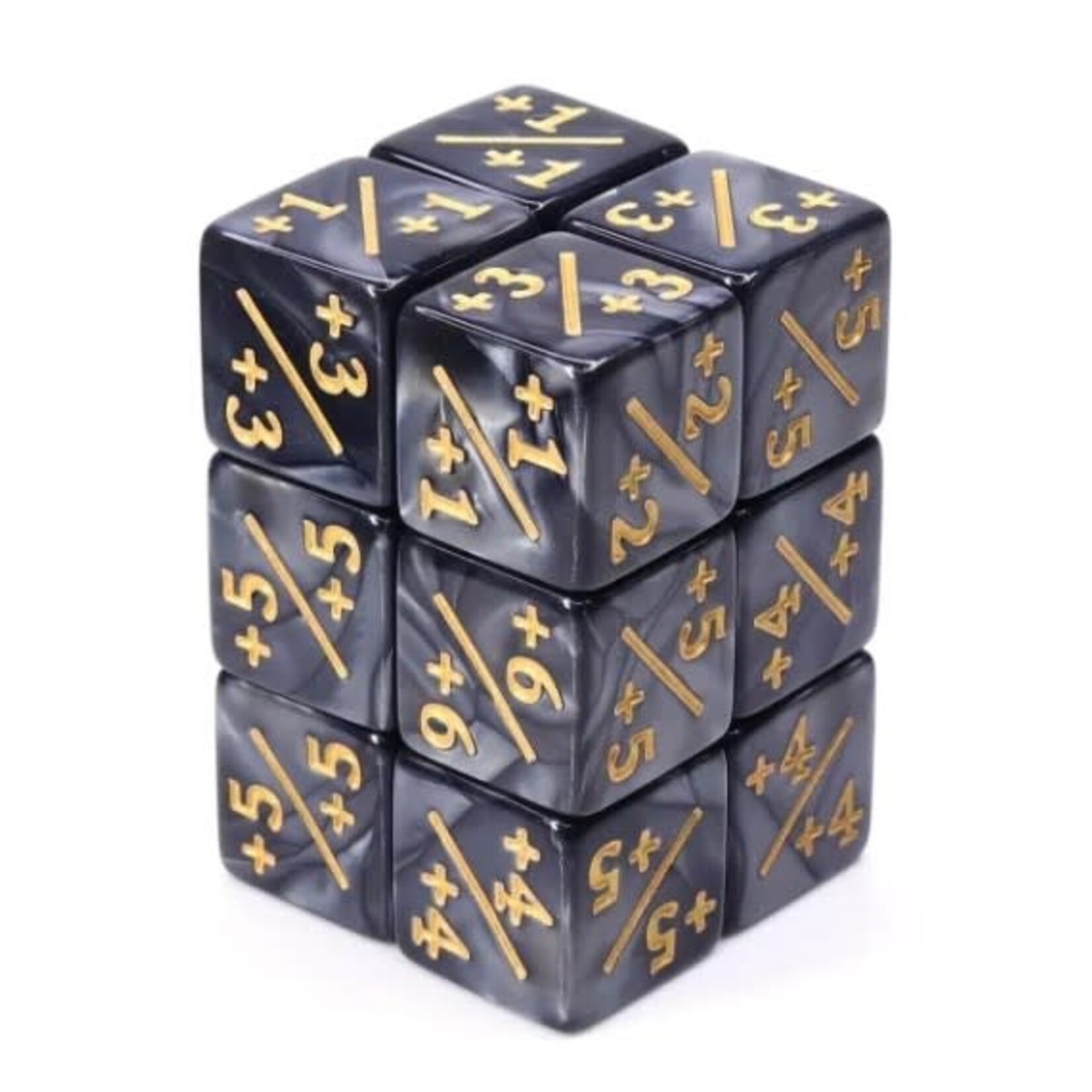 Goblin Dice 16mm D6 Counter +1/+1 Plus Dice (8) [Assorted]