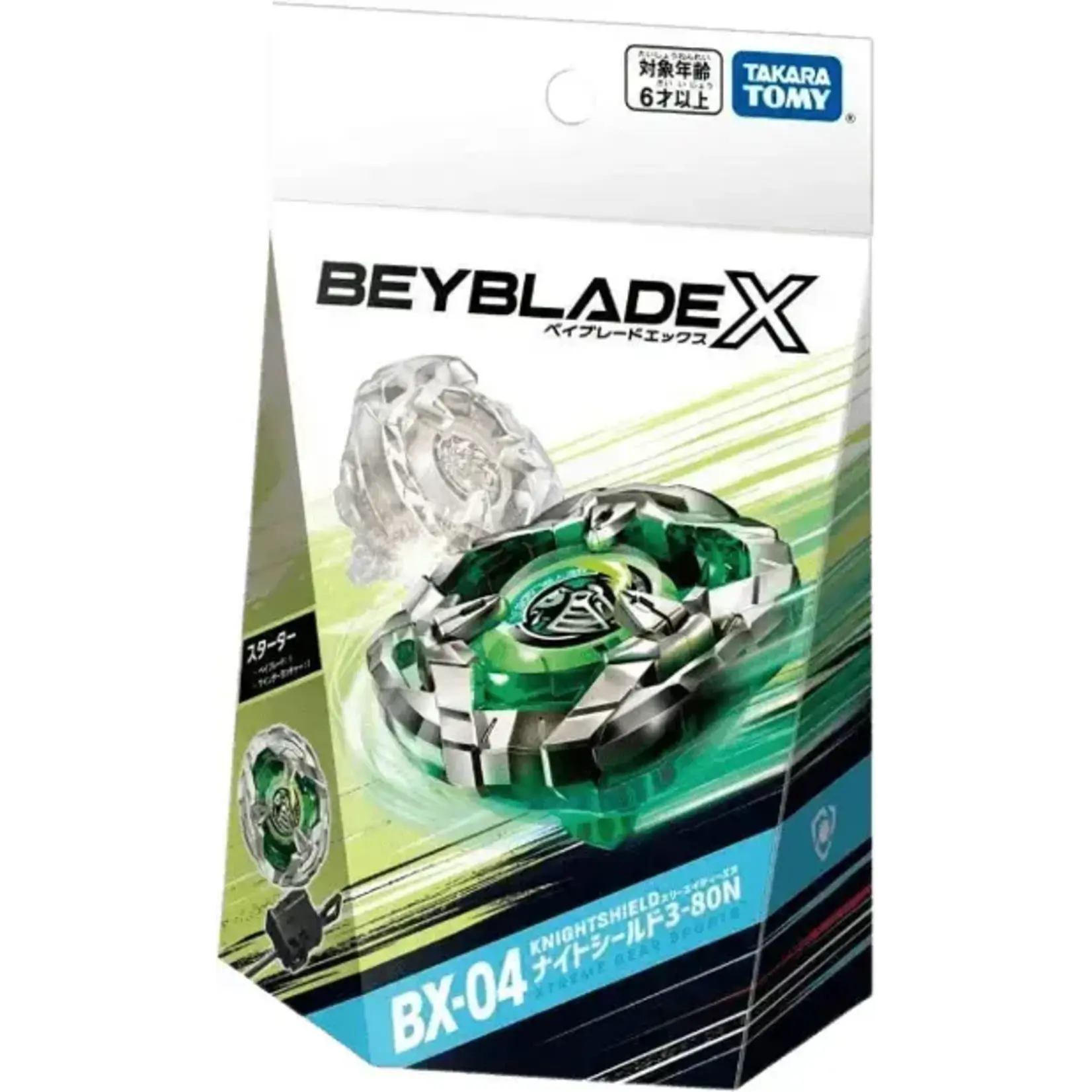 Takara Tomy Beyblade X BX-04 Knight Shield 3-80N Starter Pack