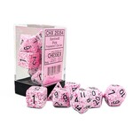 Pink Speckled Dice Set