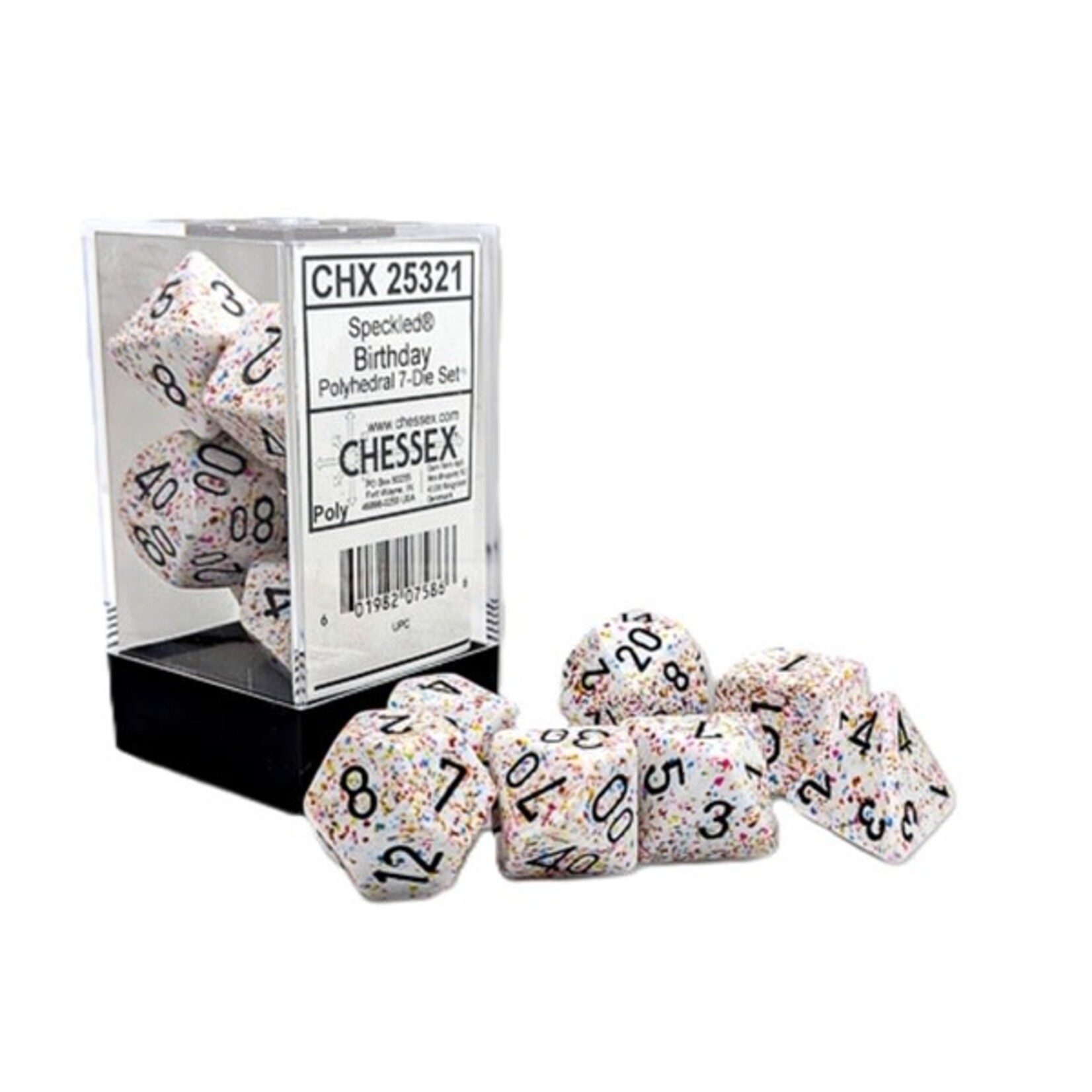 Birthday Speckled Dice Set