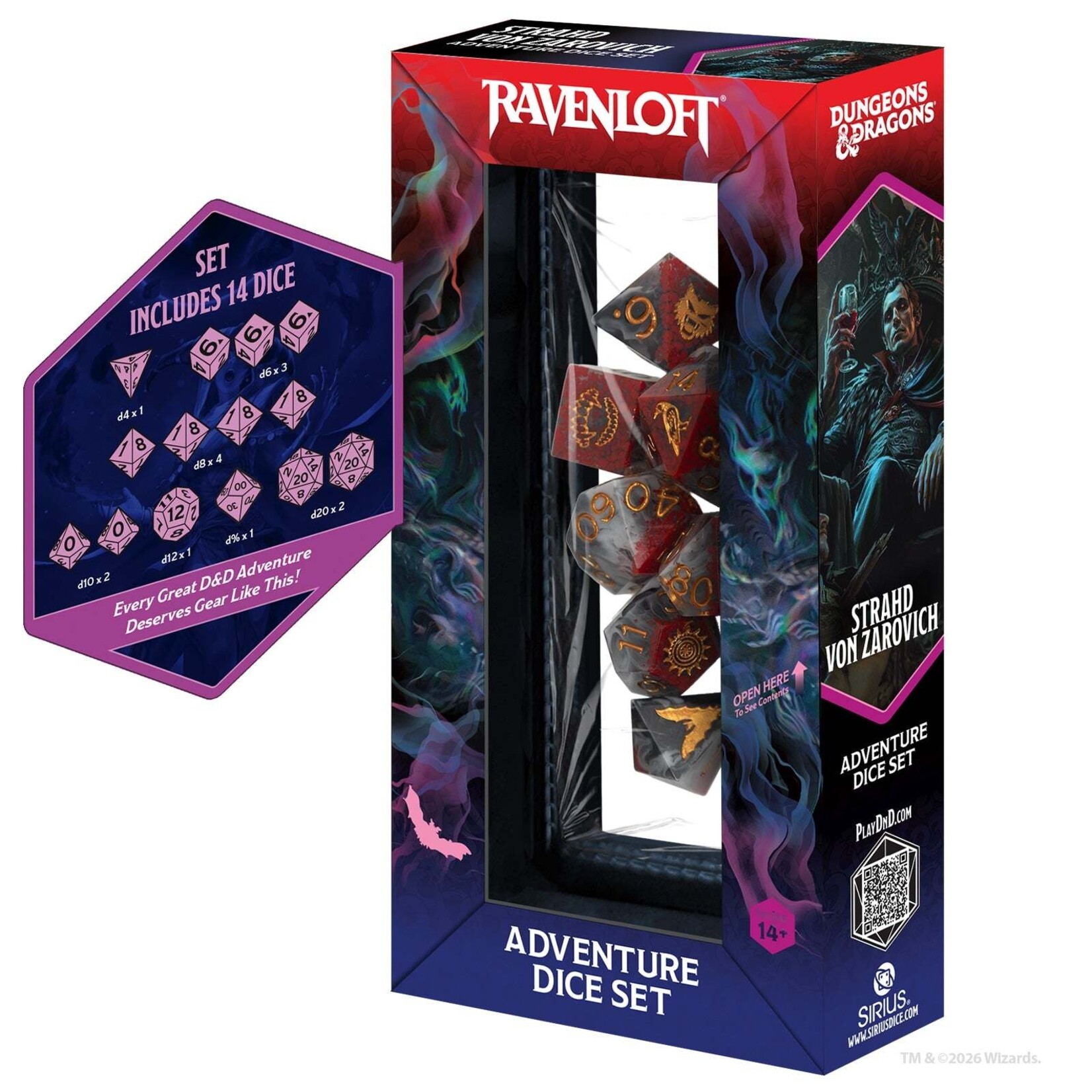 Sirius Dice D&D Adventure Dice Darklord Strahd von Zarovich