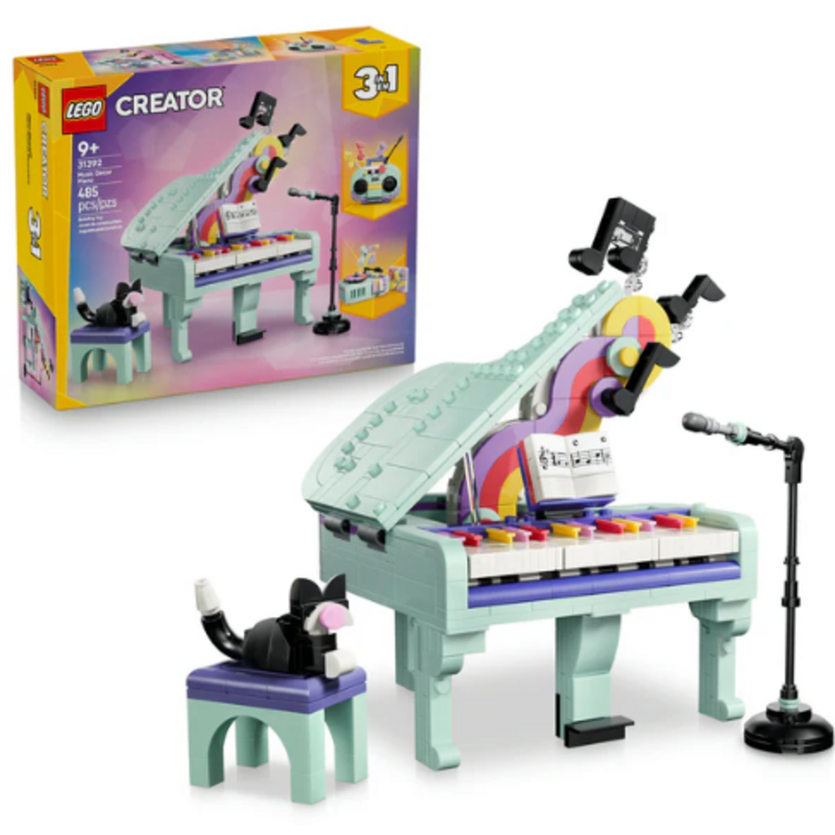 LEGO 31392 LEGO® Creator 3 in 1 Music Decor Piano with Cat