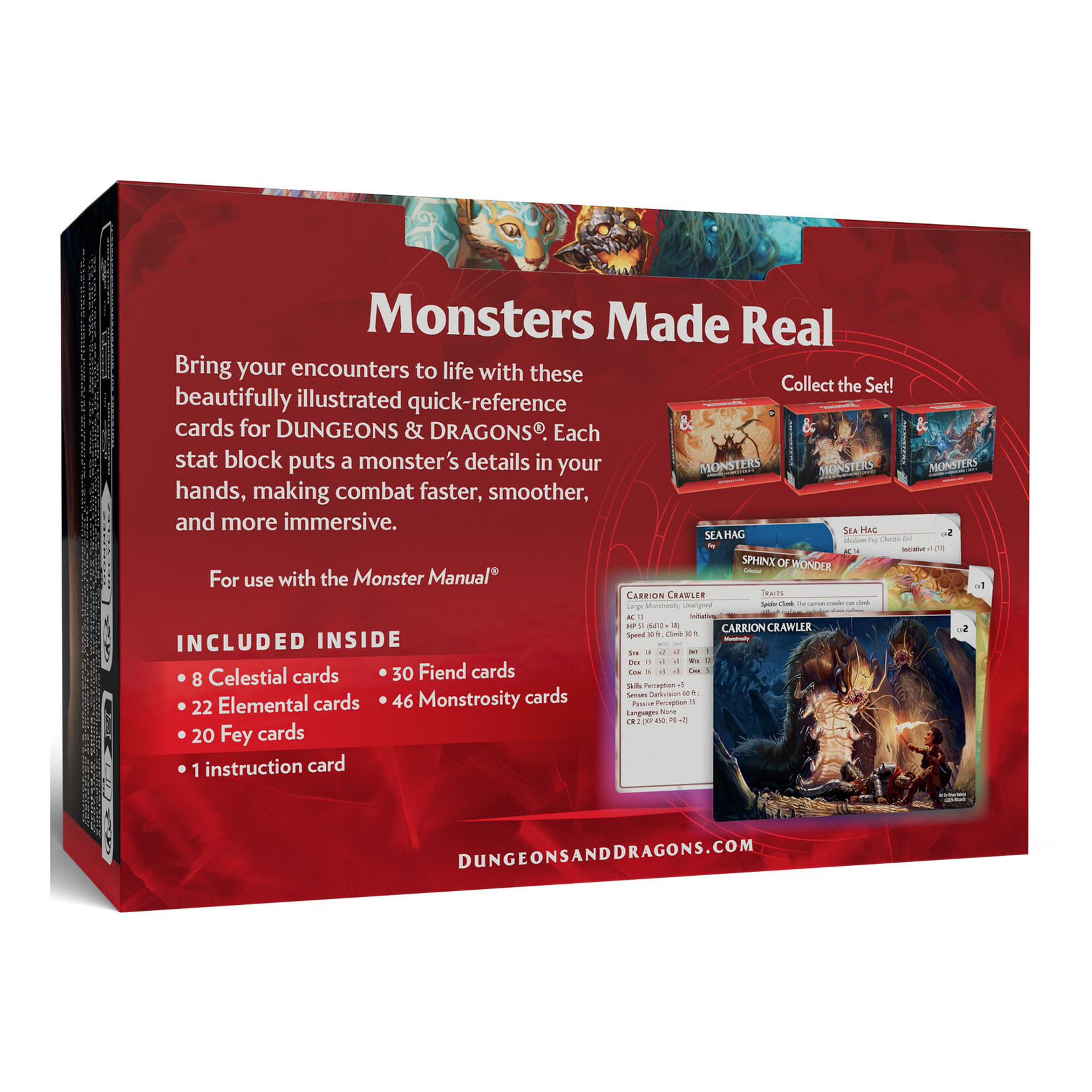 Dungeon and Dragons Monster Cards - Mystical and Menacing