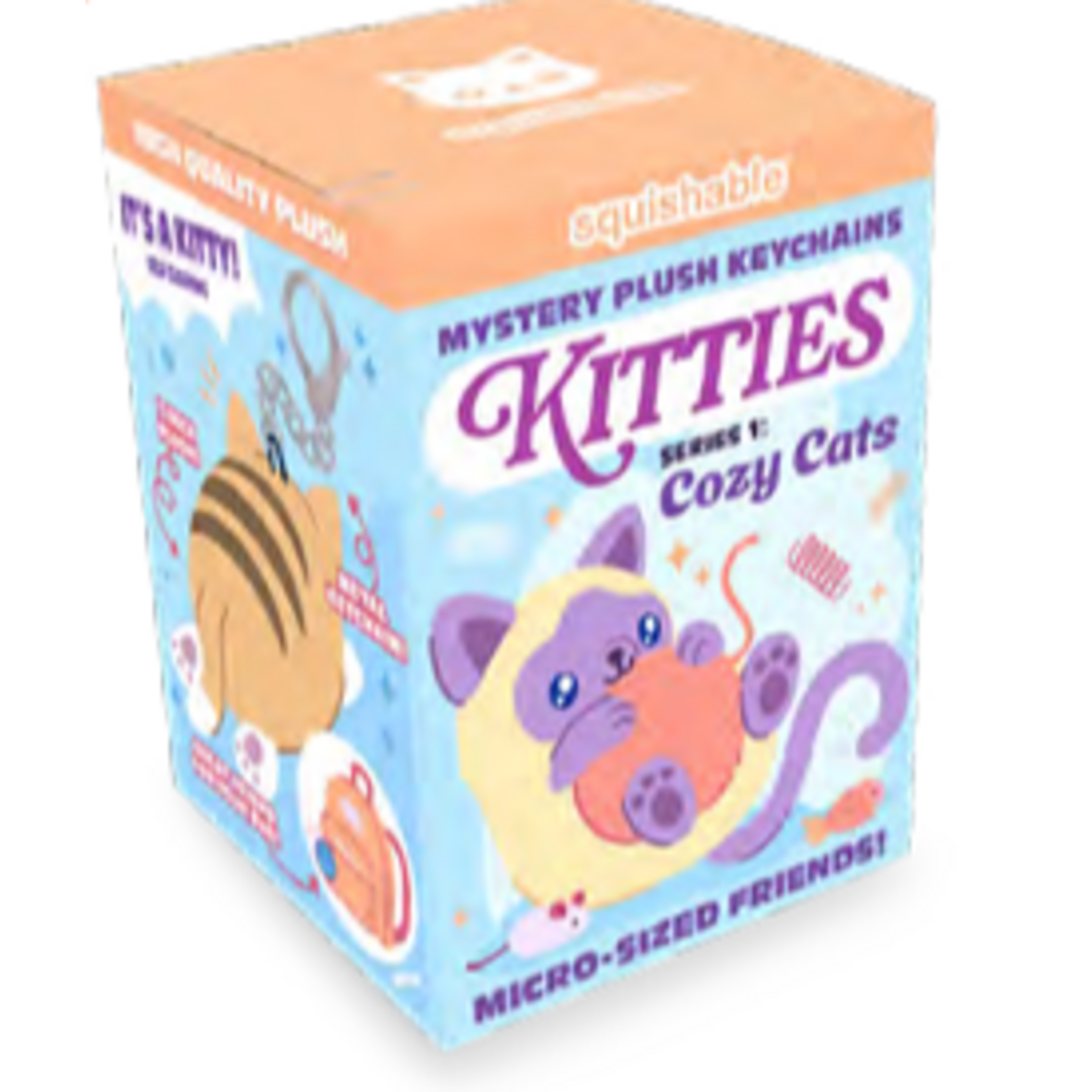 Squishable Micro Kitties Series 1 Cozy Cats Squishable Keychain Blind Box