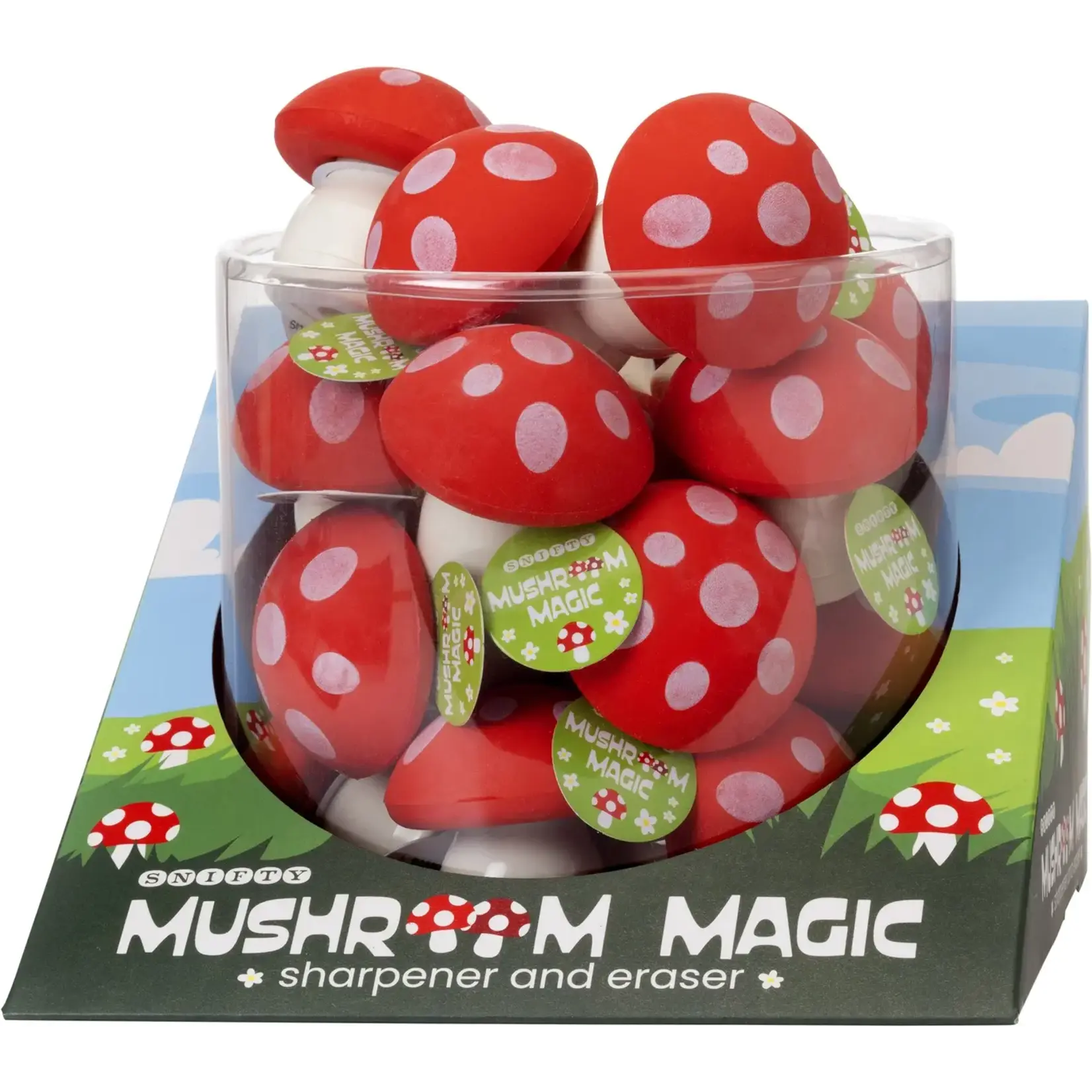 Snifty Mushroom Magic Sharpener + Eraser