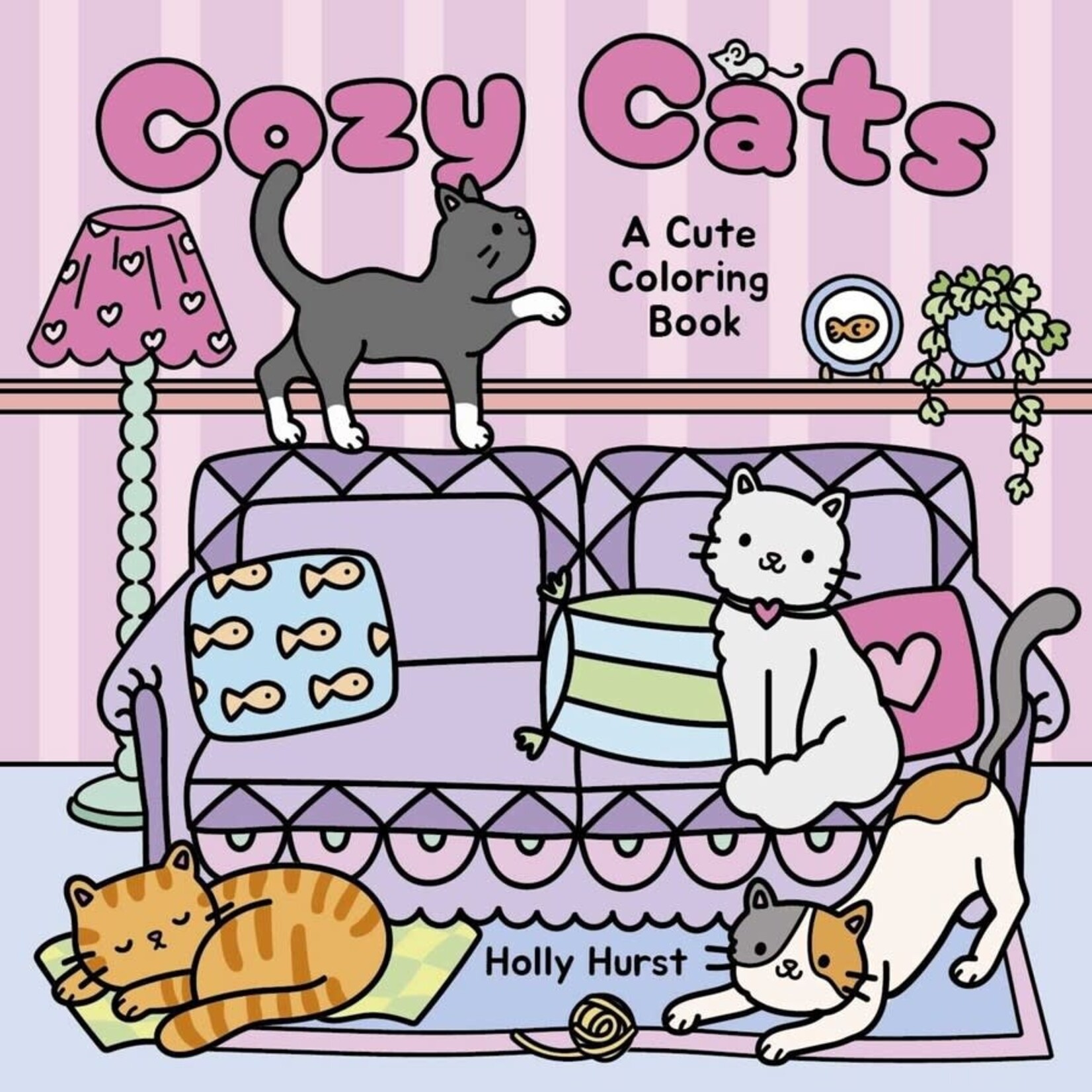 Cozy Cats Cute Coloring Book