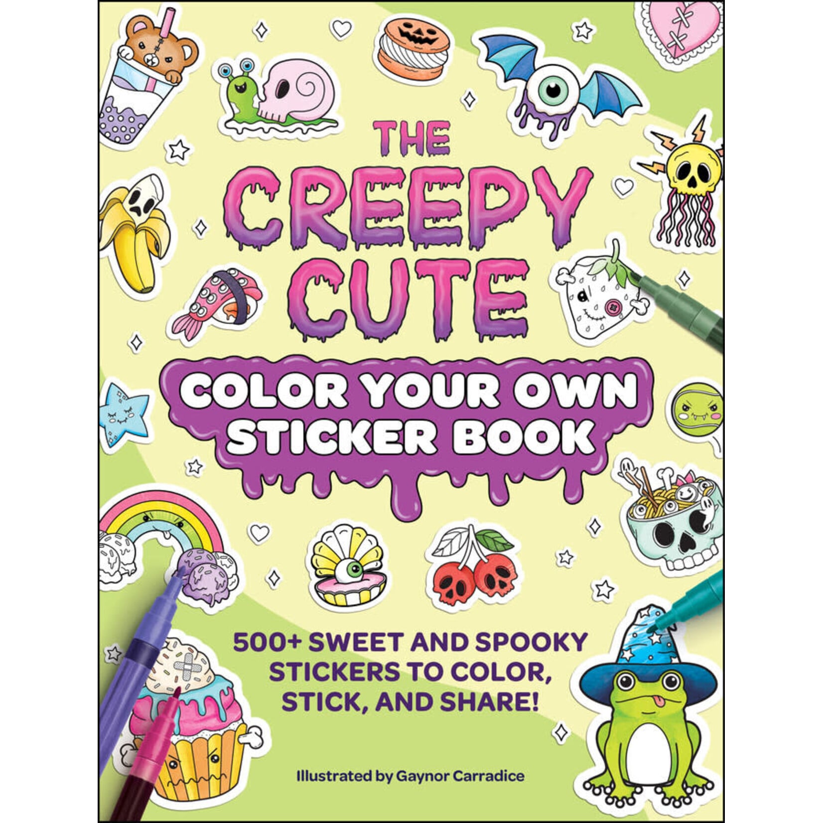 The Creepy Cute Color Your Own Sticker Book