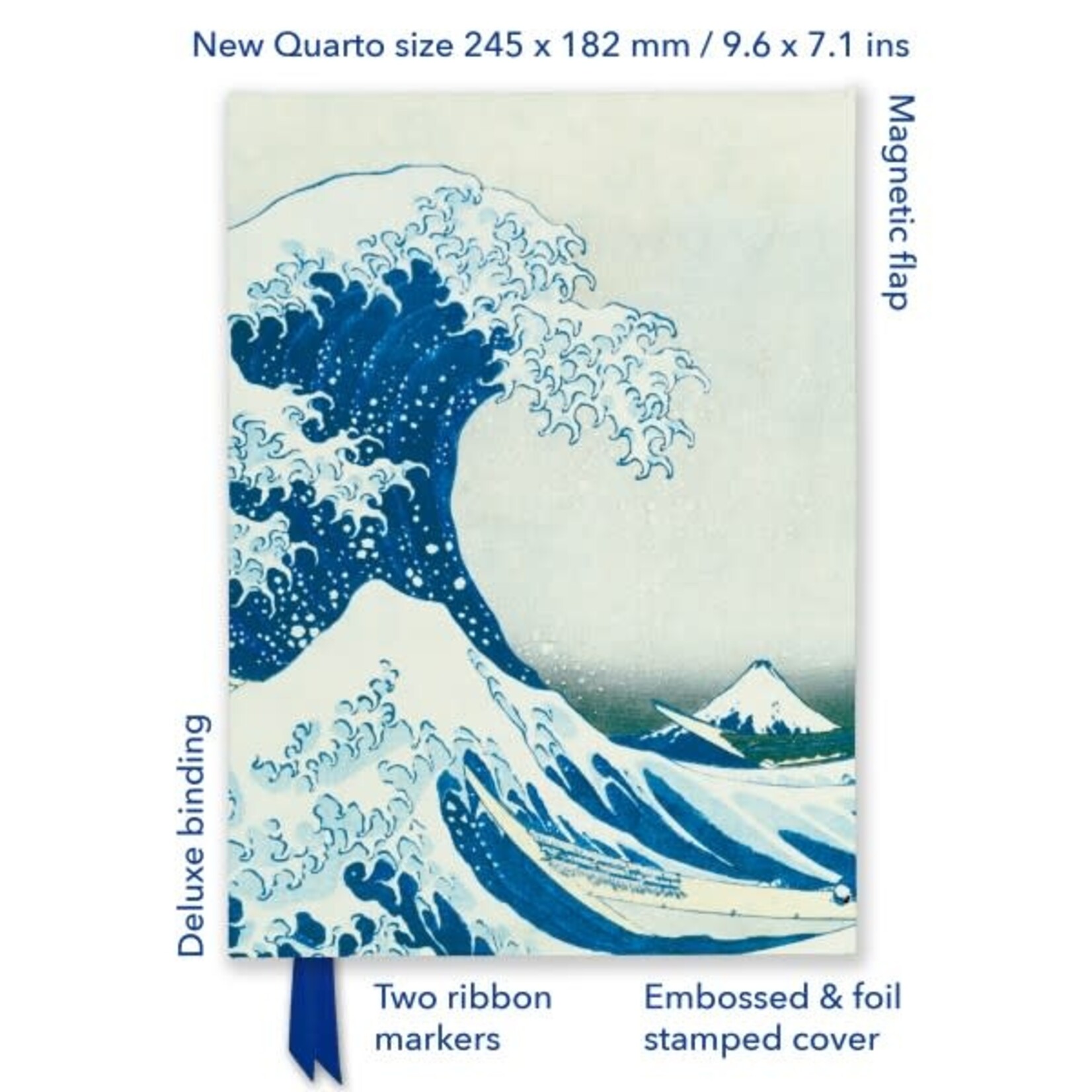 Flame Tree Studio Katsushika Hokusai The Great Wave (Foiled Quarto Journal)