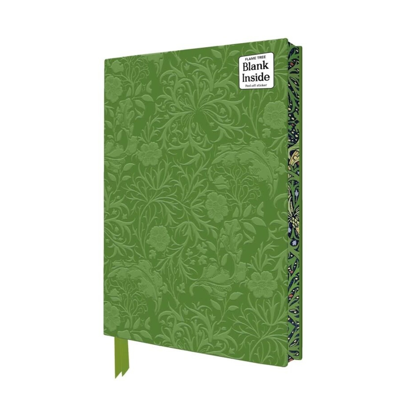 Flame Tree Studio William Morris Seaweed Artisan Art Blank Notebook