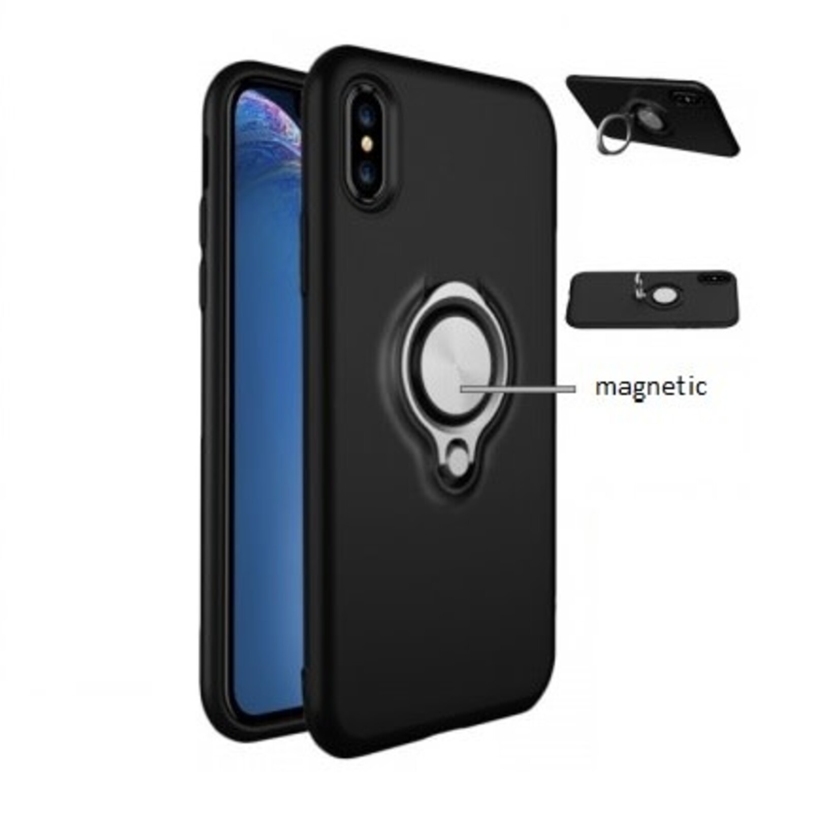 Apple ÉTUI IPHONE X / XS MAGNETIC RING STAND NOIR