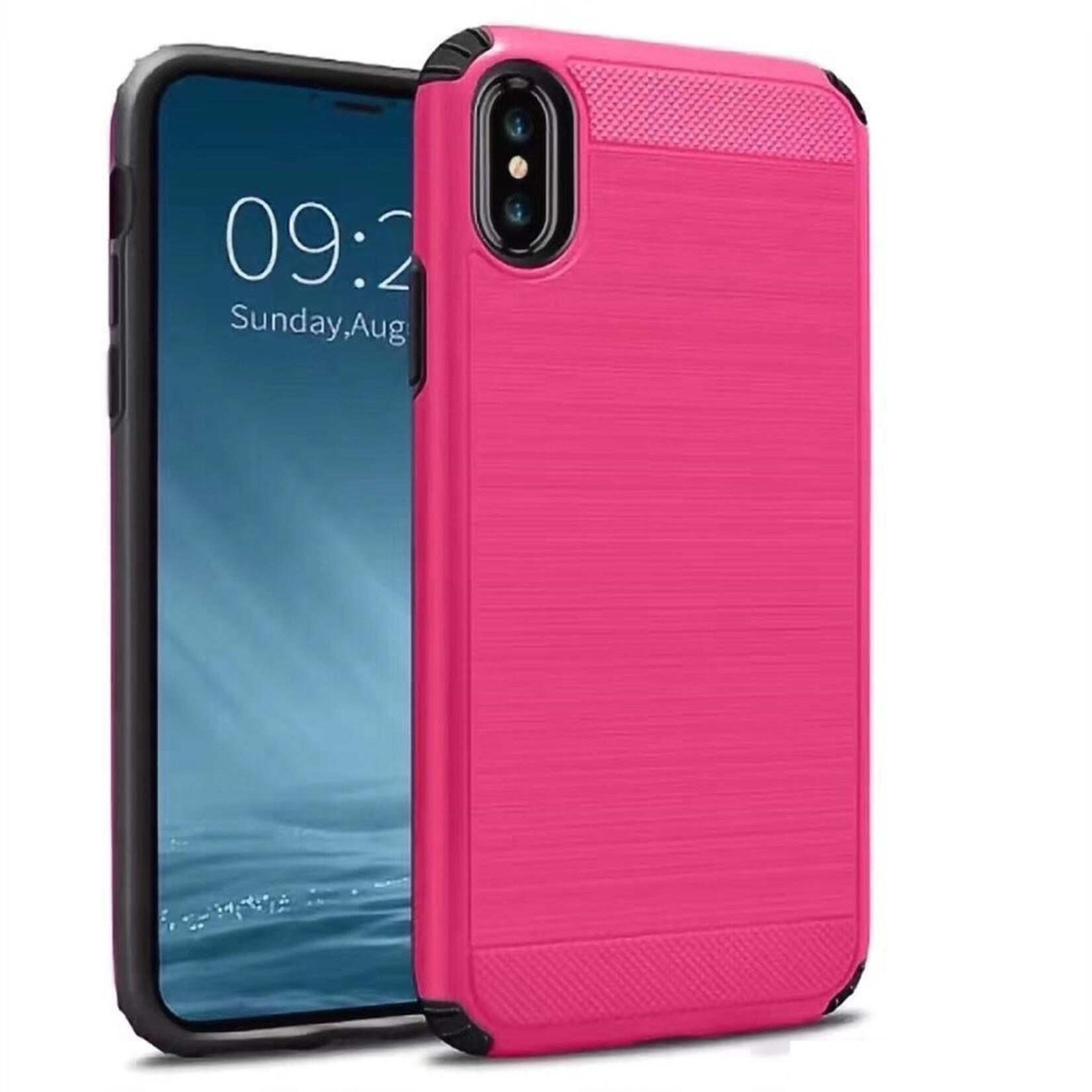 Apple ÉTUI IPHONE X / XS SLIM SLEEK BRUSH METAL WITH BUMPER