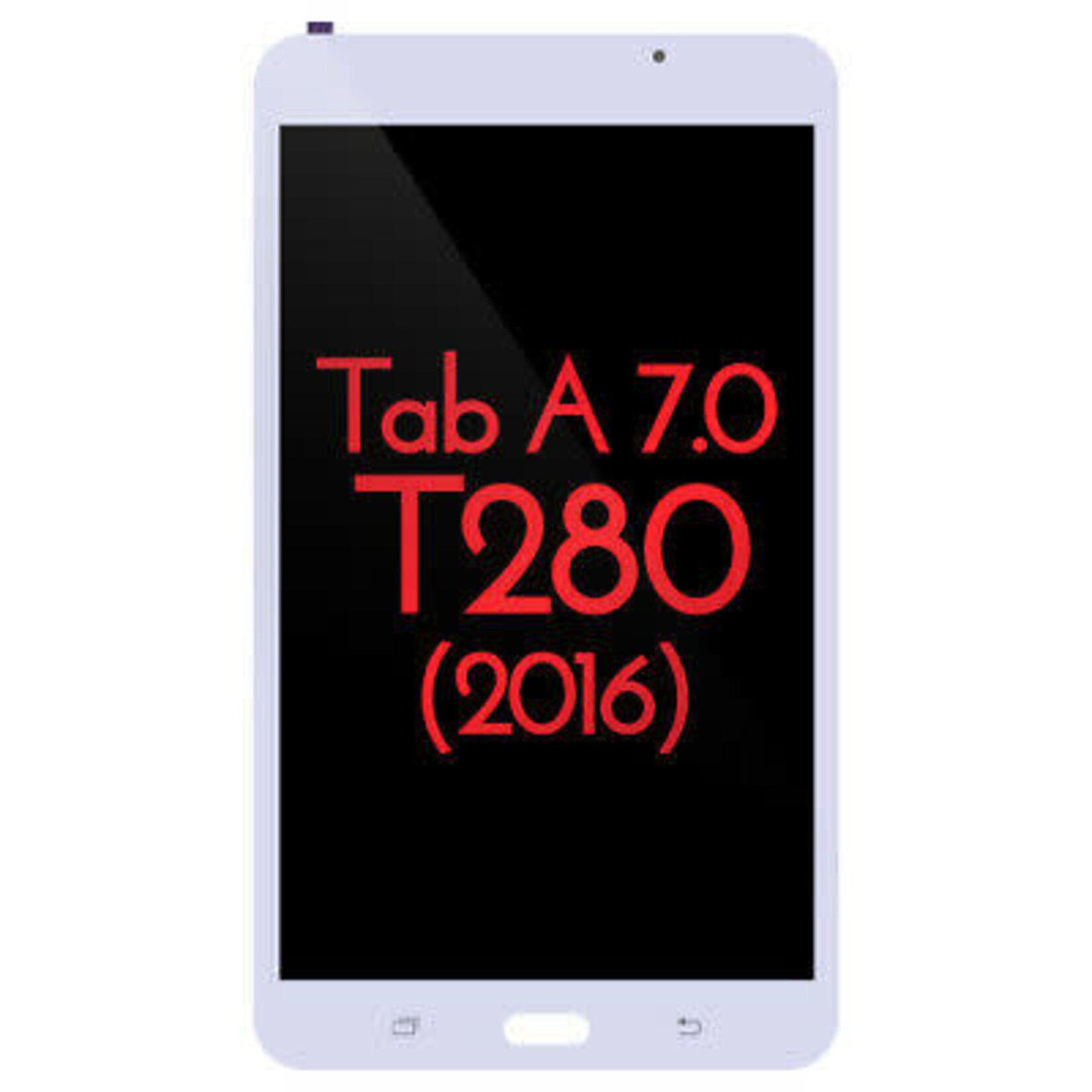 Samsung LCD DIGITIZER ASSEMBLY WHITE BLANC SAMSUNG TAB A 7' T280