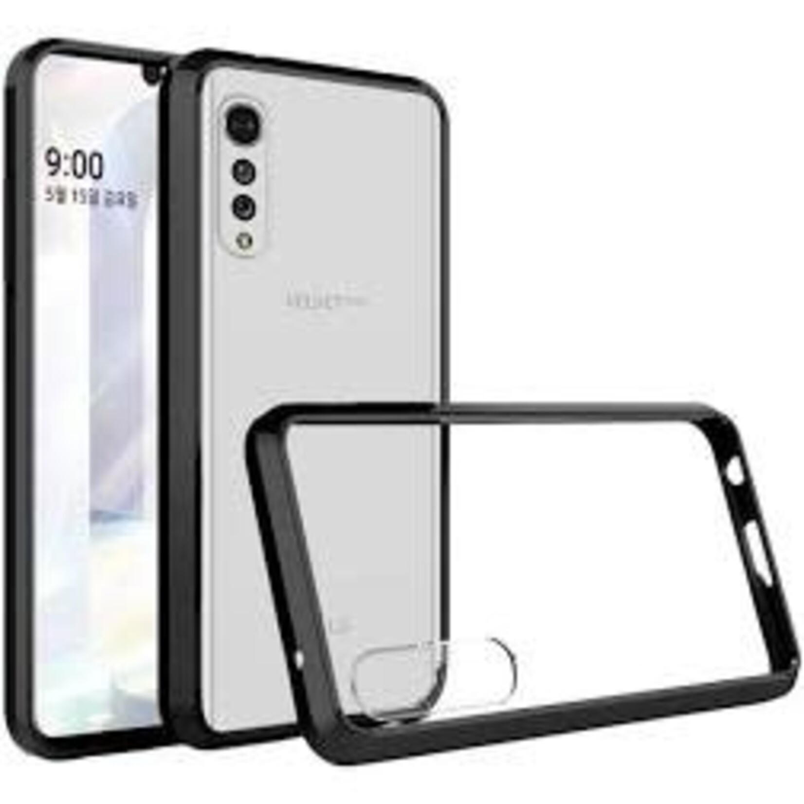 ÉTUI TCL 20 PRO 5G- transparent contour noir