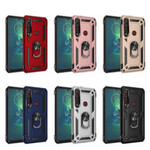 Samsung Samsung Galaxy S21 FE -Golem Dual Layered Magnet Enabled Case with Ring Kickstand