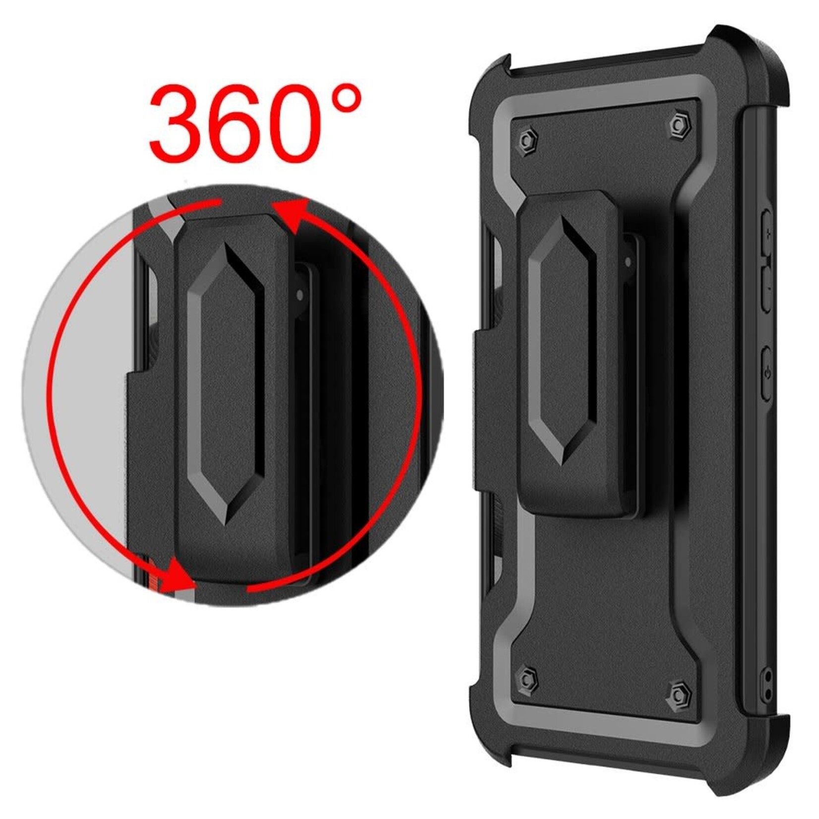 ÉTUI FASHION DEFENDER POUR SAMSUNG S22 PLUS NOIR