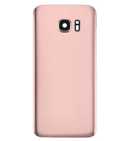 Samsung BACK COVER CAMERA LENS NOIR  pour SAMSUNG S7 EDGE  ROSE