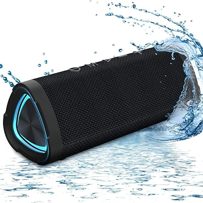 Haut-parleur Bluetooth portatif Proscan avec entrée auxiliaire, câble USB  et lumière DEL bleue