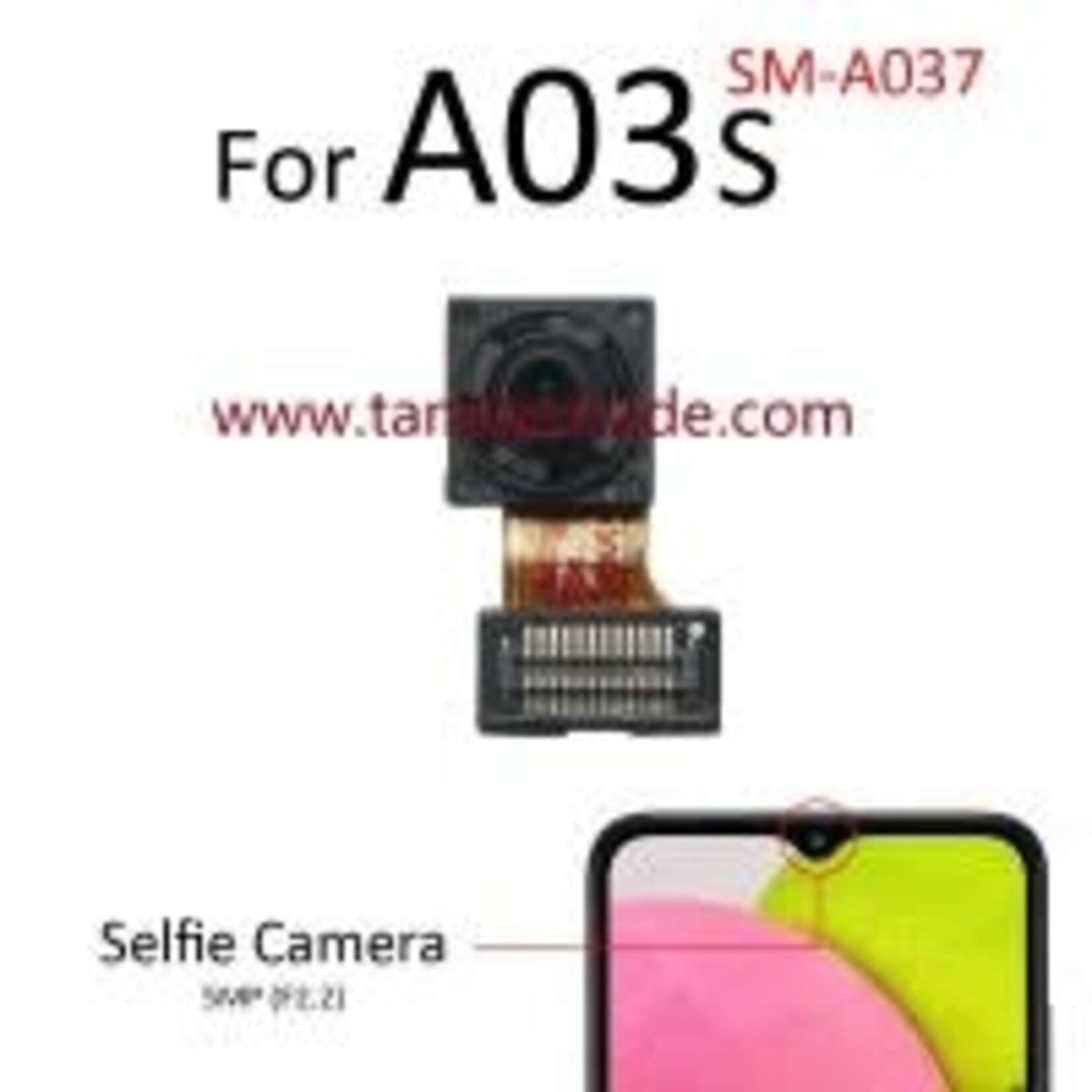 Samsung front camera for Samsung Galaxy A03S A037 A037F A037U