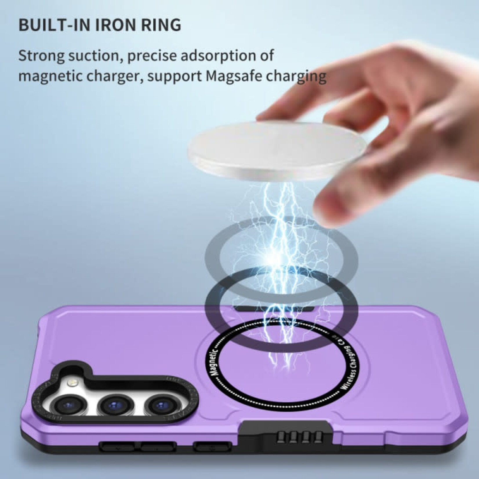 ÉTUI Samsung Galaxy S23 Ultra - Magnetic Ring Wireless Charging