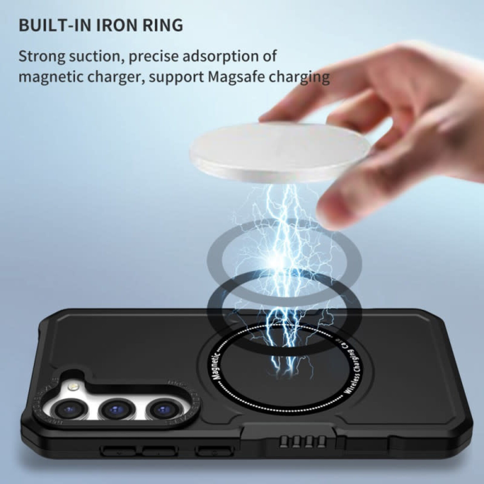 ÉTUI Samsung Galaxy S22 - Magnectic Ring Wireless Charging