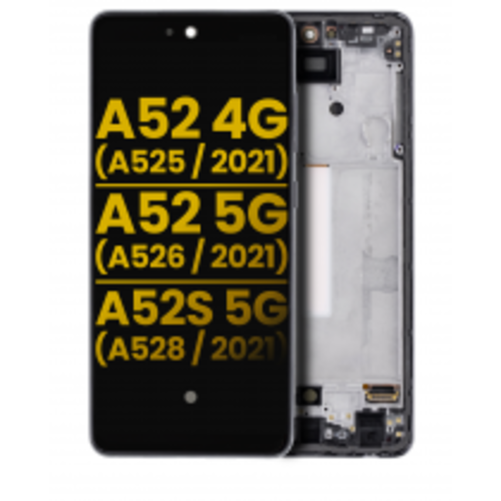 Samsung LCD WITH FRAME SAMSUNG A52 4G (A525 / 2021) / 5G (A526 / 2021) A52S 5G (A528 / 2021)