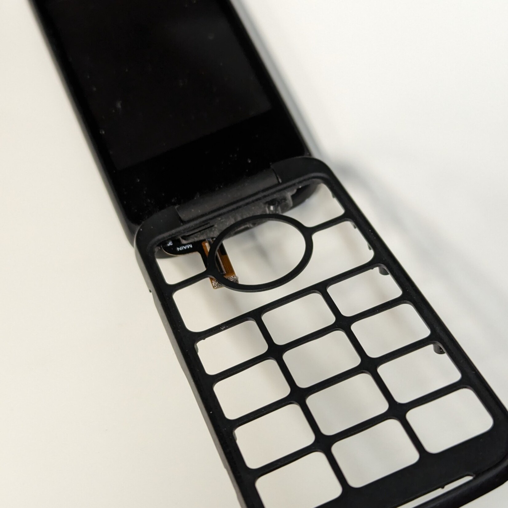 LCD ASSEMBLY WITH FRAME FOR ALCATEL GO FLIP 3 - used