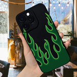 ÉTUI IPHONE 14 - NOIR FEUX VERT