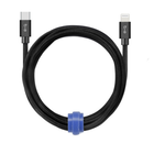 Câble Tressé de Charge USB-C vers Lightning 10ft Noir