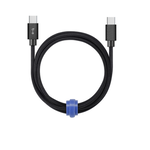 Câble Tressé de Charge USB-C vers USB-C 4ft Noir