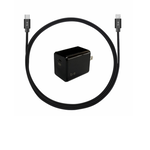 Chargeur Mural USB-C 20W avec Câble Lightning 4 pieds Noir