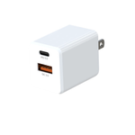 blu element Chargeur Mural USB-C 20W et USB Blanc Blu Element