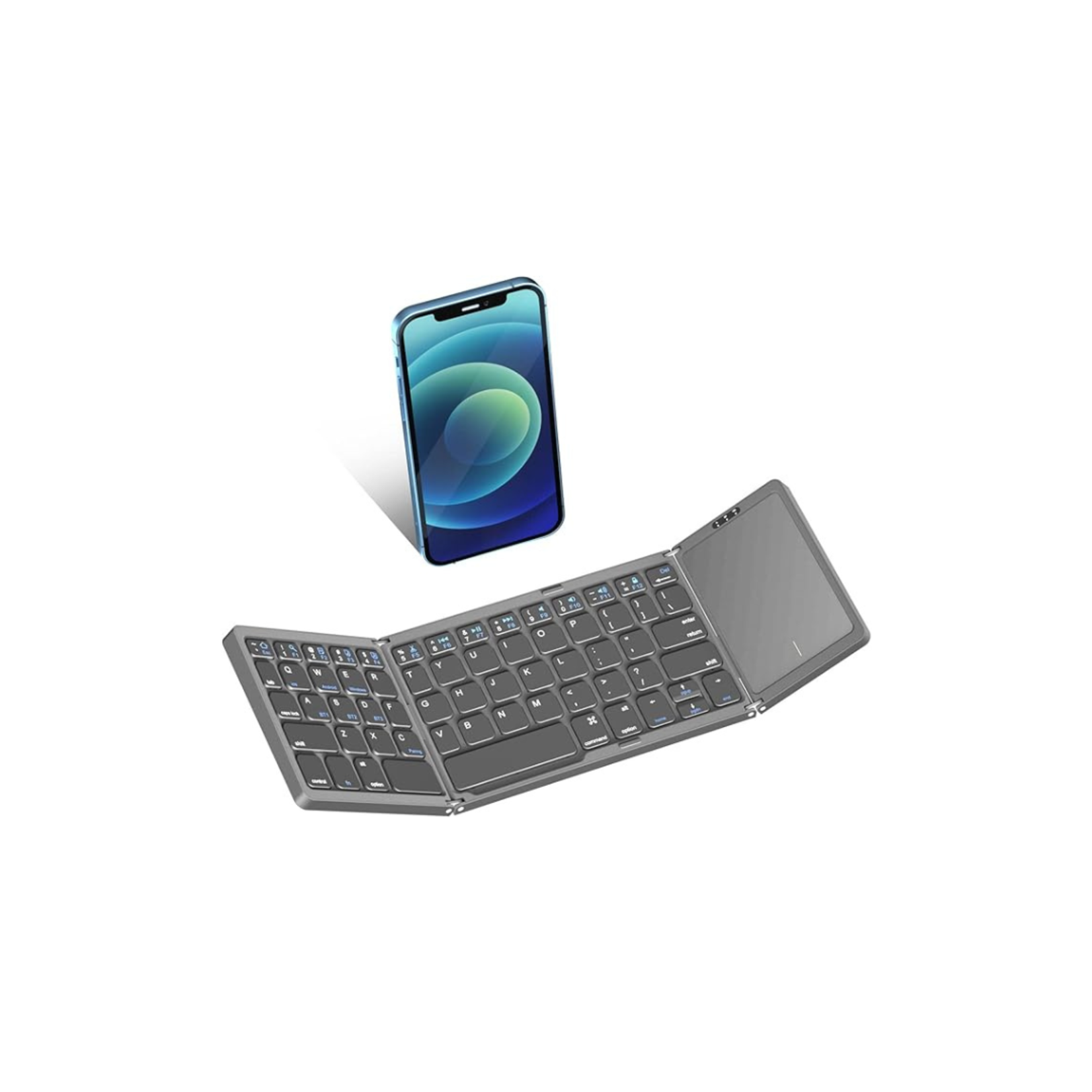 Clavier pliable avec pavé tactile complet