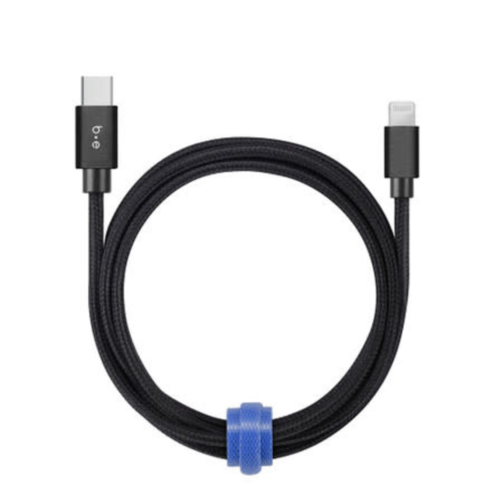 Câble Tressé de Charge USB-C vers Lightning-C 4ft Noir