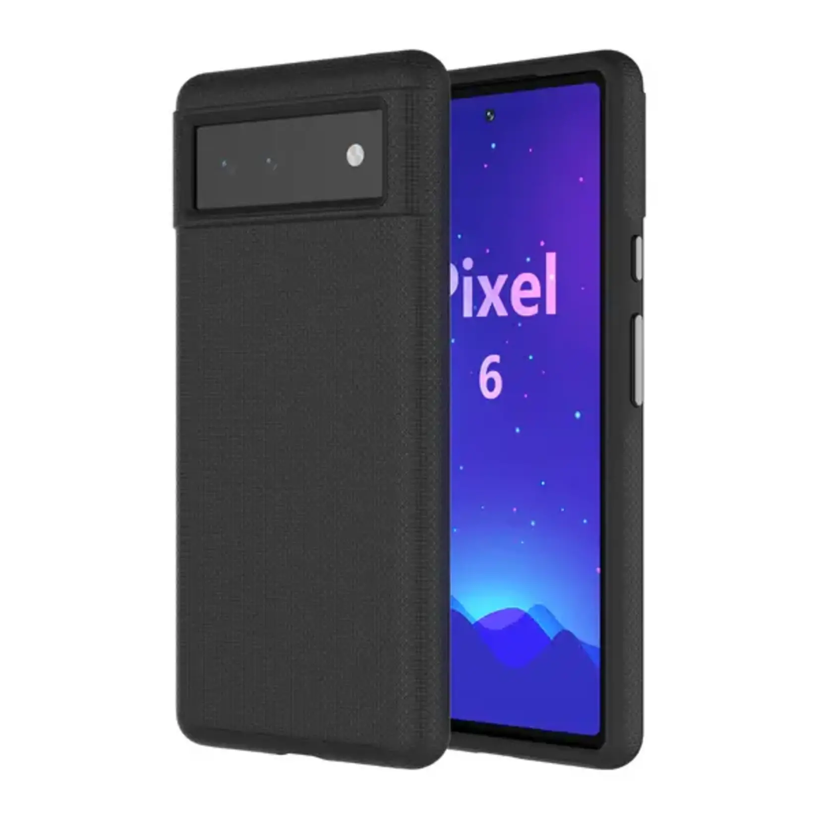 Google ÉTUI GOOGLE PIXEL 6 - Axessorize PROTech Dual-Layered Anti-Shock Case with Military-Grade Durability Black