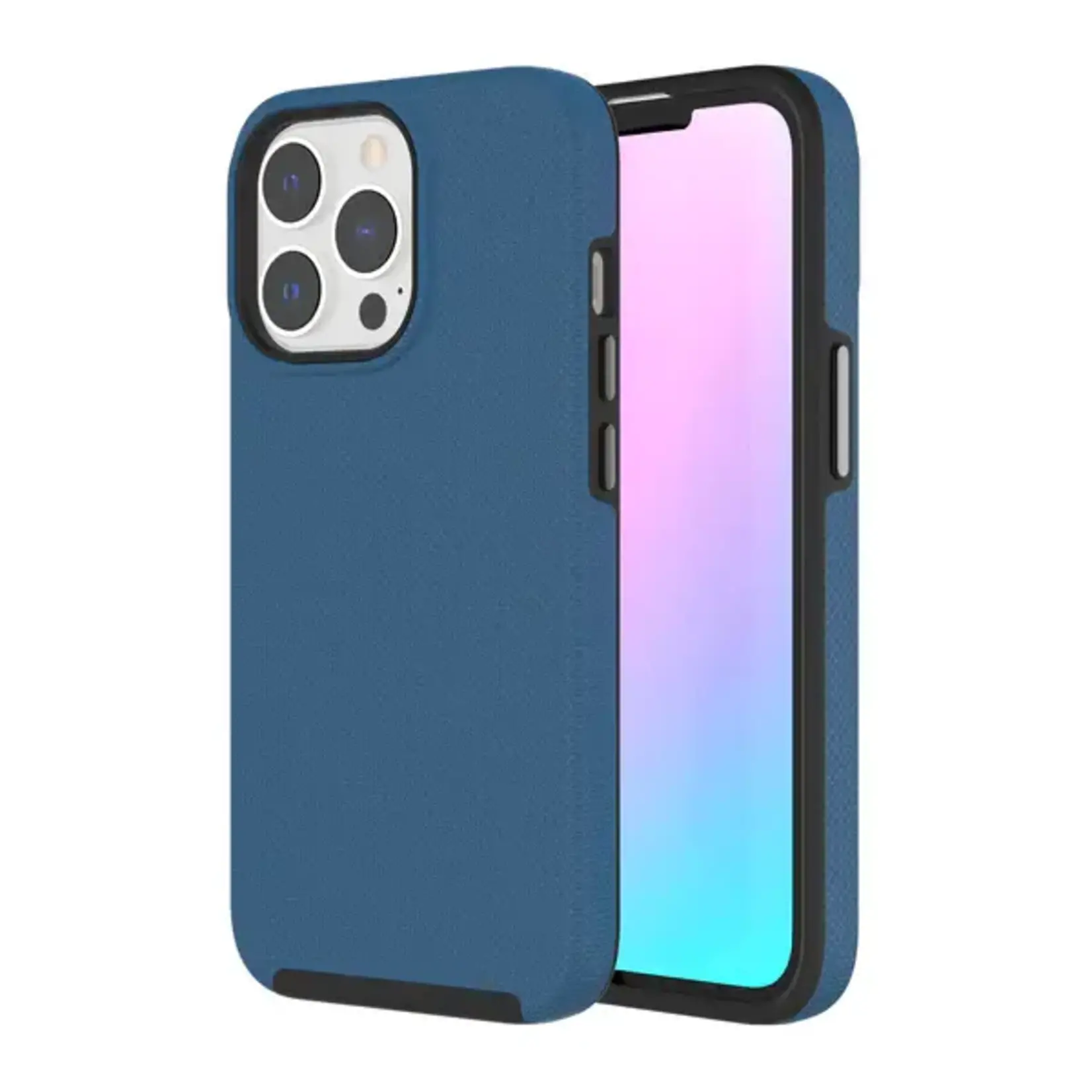 Apple ÉTUI IPHONE 13 PRO MAX - Axessorize PROTech Dual-Layered Anti-Shock Case with Military Cobalt Blue