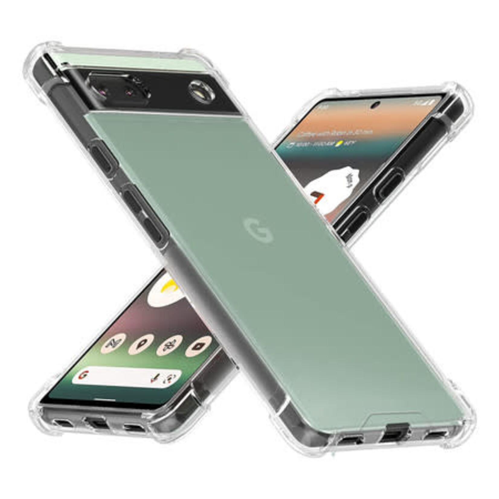Google ÉTUI GOOGLE PIXEL 7A - Blu Element DropZone Rugged Case Clear